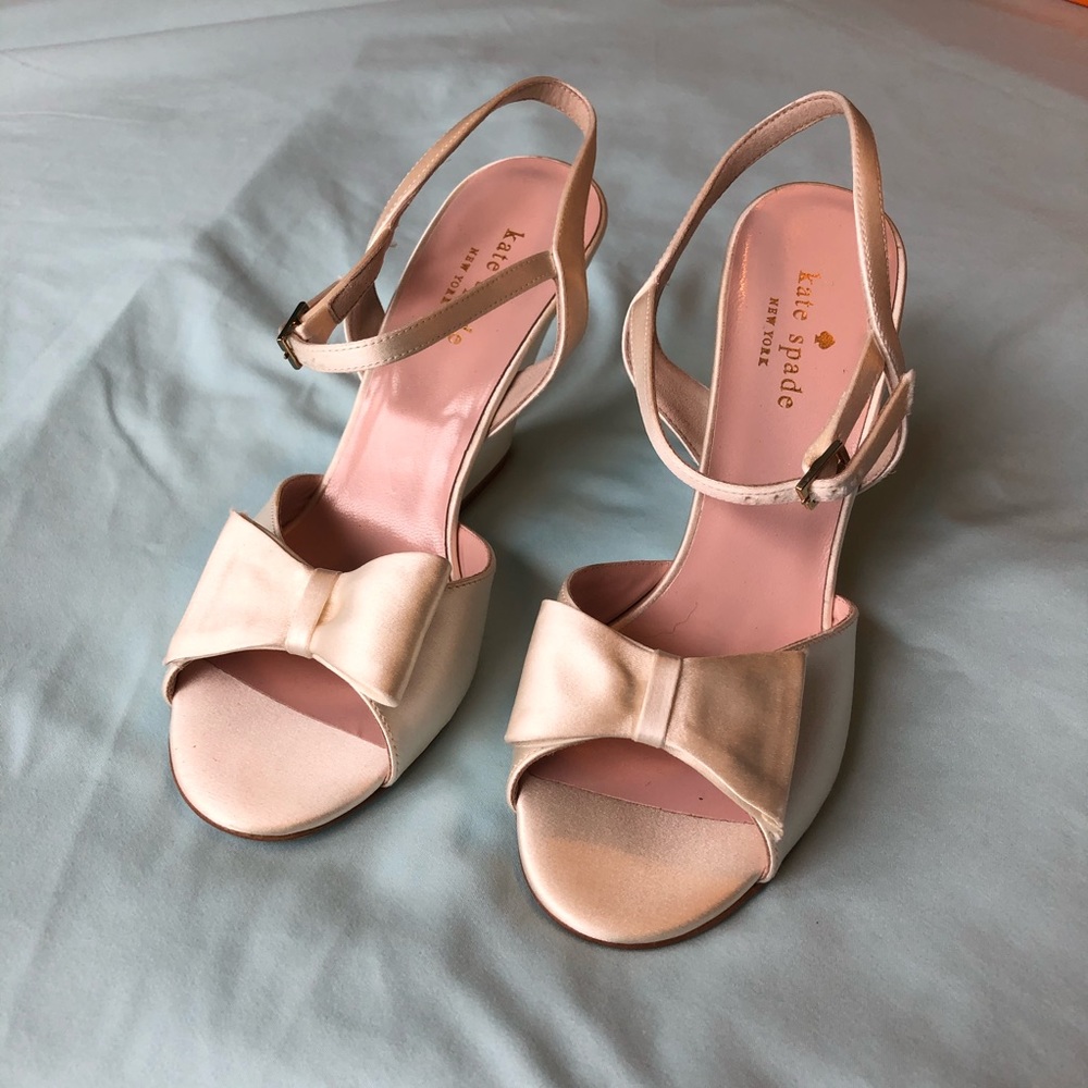 NWT Kate Spade Ivory Imari Bridal Wedge